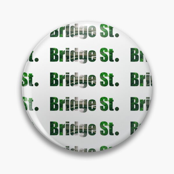 Item preview, Bridge Street Street Name gift with forest bridge background designed and sold by TheMugDirectory.