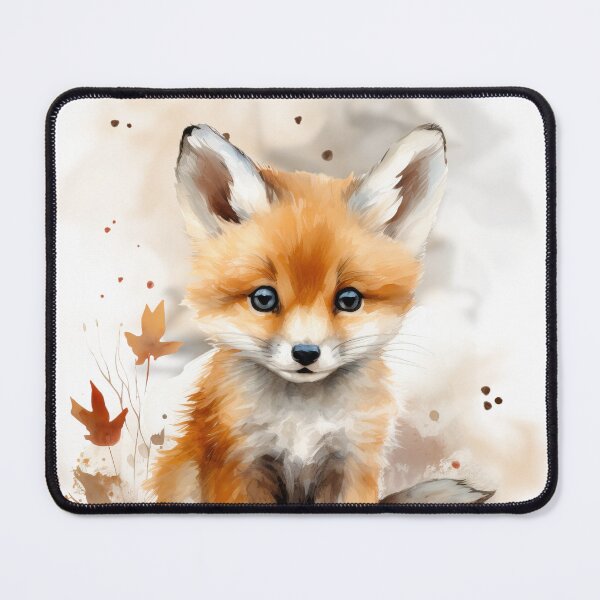 Item preview, Watercolor Baby Fox designed and sold by Simplysnowden.