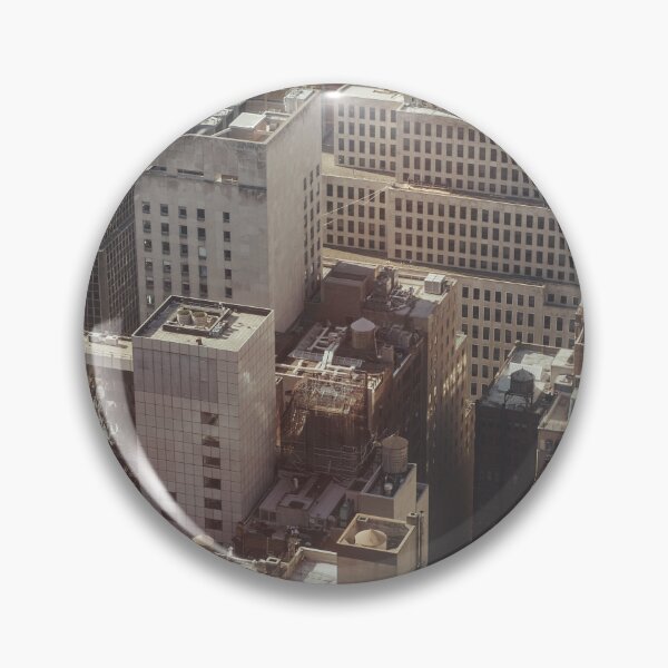 Item preview, lego style rooftops of New York City from the sky on a helicopter  designed and sold by Morocco Marrakech Photo Prints.