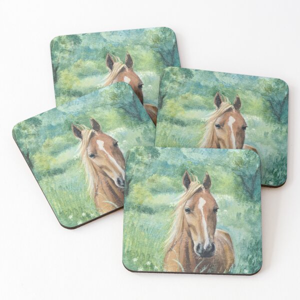 Item preview, Horse in the Meadow designed and sold by tamangelinart.