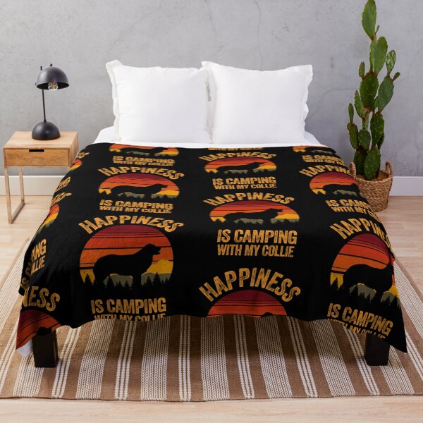 Item preview, Sunset Happiness Is Camping With My Border Collie designed and sold by Guarddogdrive.