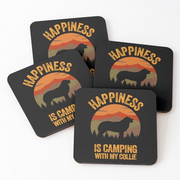 Item preview, Country Happiness Is Camping With My Border Collie designed and sold by Guarddogdrive.