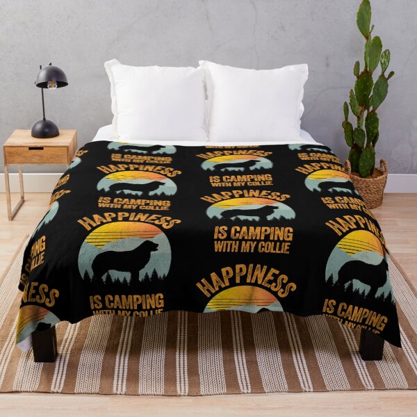 Item preview, Sunny Happiness Is Camping With My Border Collie designed and sold by Guarddogdrive.