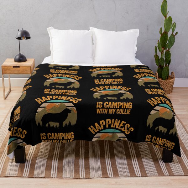 Item preview, Mountains Happiness Is Camping With My Border Collie designed and sold by Guarddogdrive.