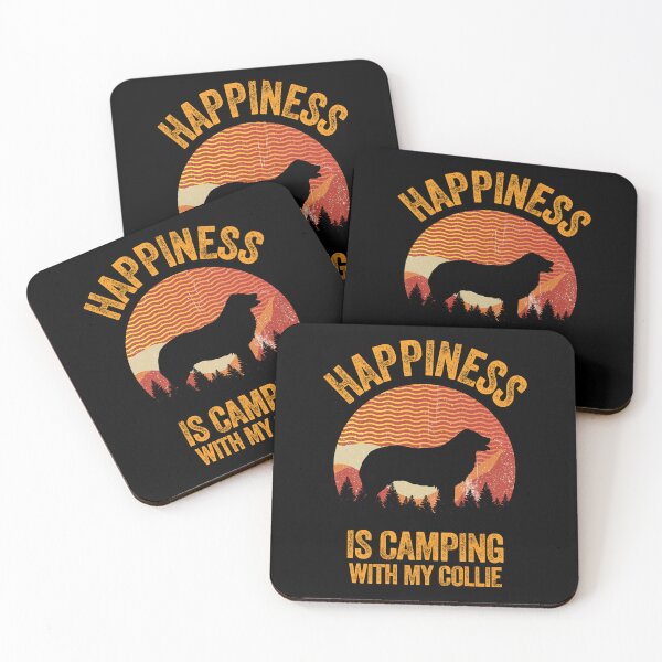 Item preview, Wavy Happiness Is Camping With My Border Collie designed and sold by Guarddogdrive.