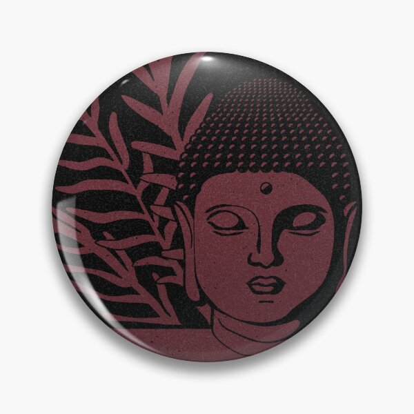 Item preview, Buddha Head Statue with Palm Fronds - Coal + Wine designed and sold by Irene Estelle.