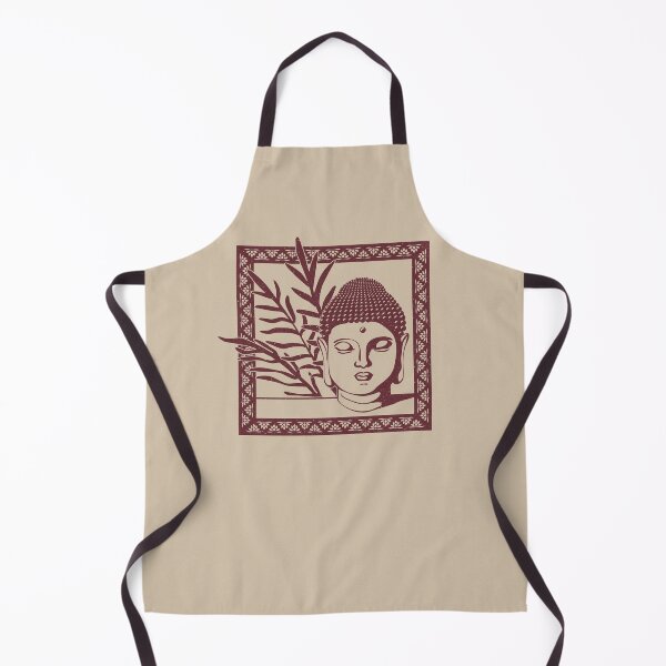 Item preview, Buddha Head Statue with Palm Fronds - Dove + Wine designed and sold by Irene Estelle.