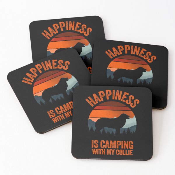 Item preview, Sunset Happiness Is Camping With My Border Collie designed and sold by Guarddogdrive.
