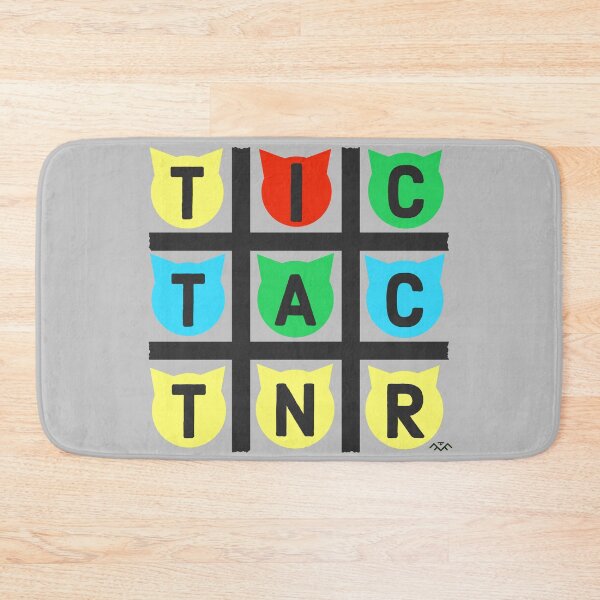 Item preview, Tic Tac Toe TNR Feral Cat Design designed and sold by 1Felinophile.
