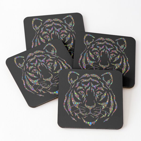 Item preview, Art illustration of a tiger head  designed and sold by PixelPopsShop.