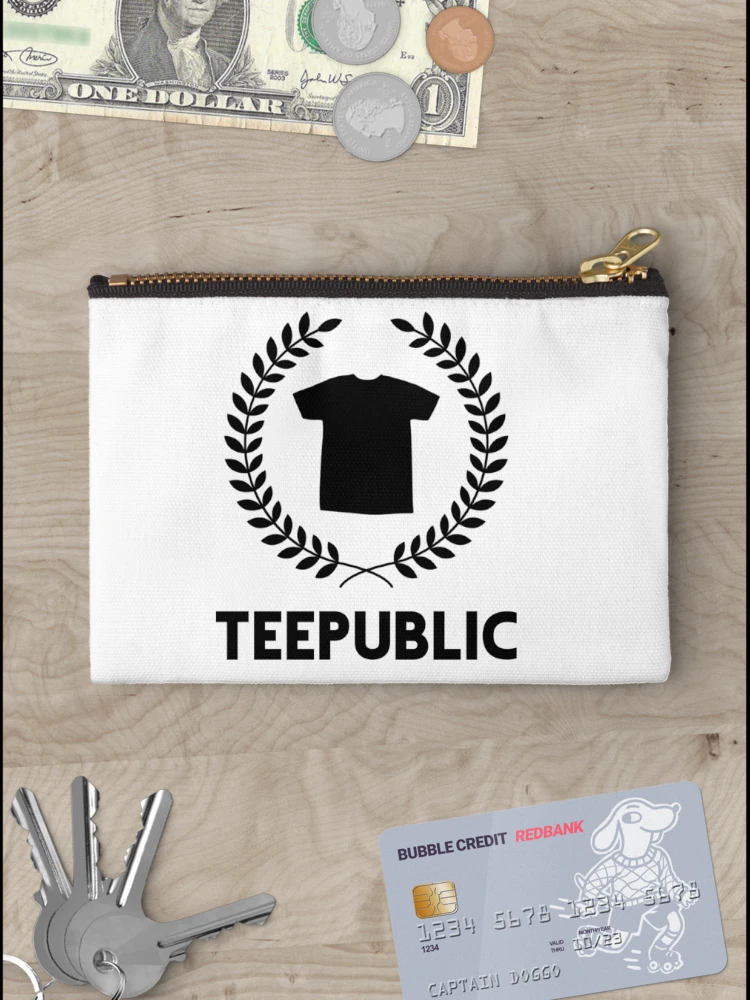 Thumbnail 3 of 4, Zipper Pouch, TeePublic Stack Logo designed and sold by Redbubble Merch Store.