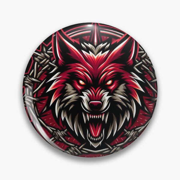 Item preview, Red Wolf and Barbed Wire designed and sold by Mark Cannon.