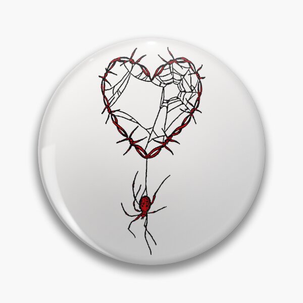 Item preview, Barbed Wire Heart of Love; Tattoo Hardcore Style;  designed and sold by StickerApe.
