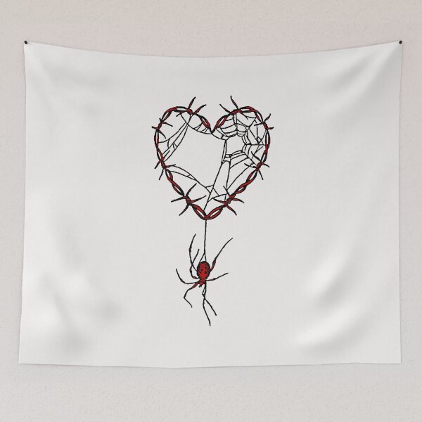Item preview, Barbed Wire Heart of Love; Tattoo Hardcore Style;  designed and sold by StickerApe.