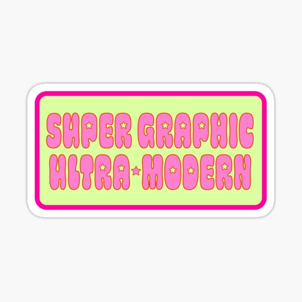 Item preview, Super Graphic, Ultra-Modern Chappell Roan-inspired sticker designed and sold by FutureStarter.