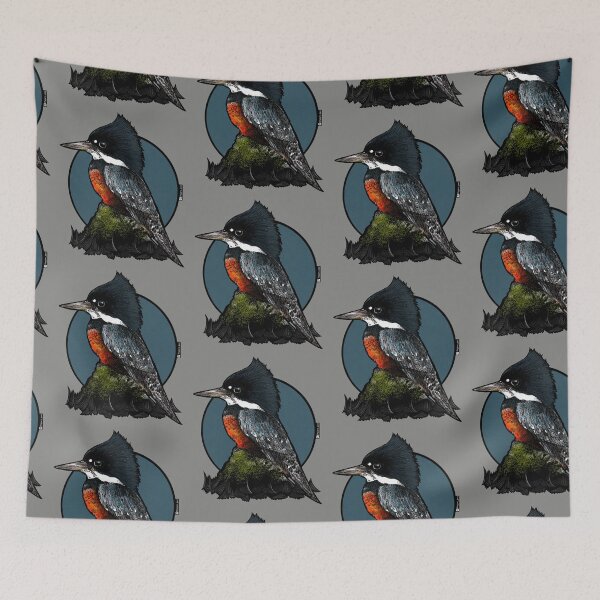 Item preview, King Fisher / Big Martin Fisher / Megaceryle torquata stellata designed and sold by PajaroPez.