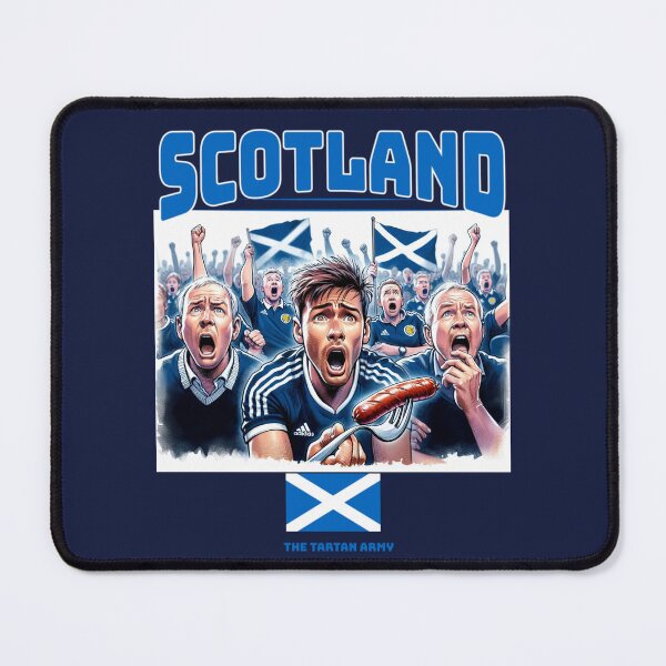 Item preview, Scottish Fans Euro24, sausage on a Fork. Scotland designed and sold by Get-Forked.