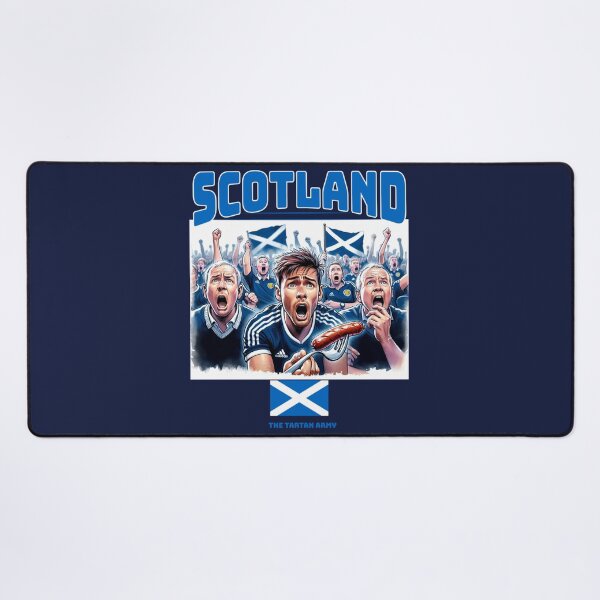 Item preview, Scottish Fans Euro24, sausage on a Fork. Scotland designed and sold by Get-Forked.