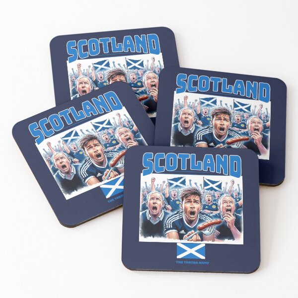 Item preview, Scottish Fans Euro24, sausage on a Fork. Scotland designed and sold by Get-Forked.