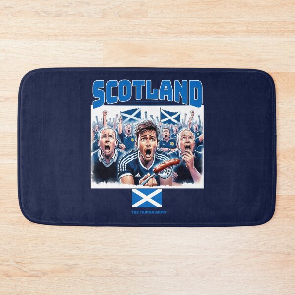 Item preview, Scottish Fans Euro24, sausage on a Fork. Scotland designed and sold by Get-Forked.