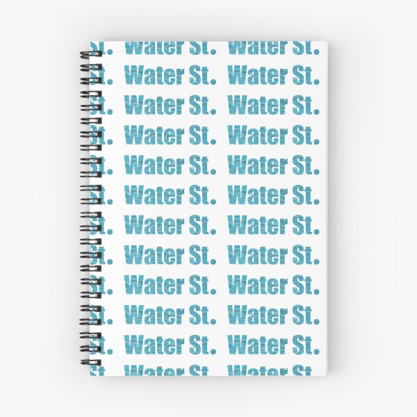 Item preview, Water Street Street Name with calming ripple background designed and sold by TheMugDirectory.