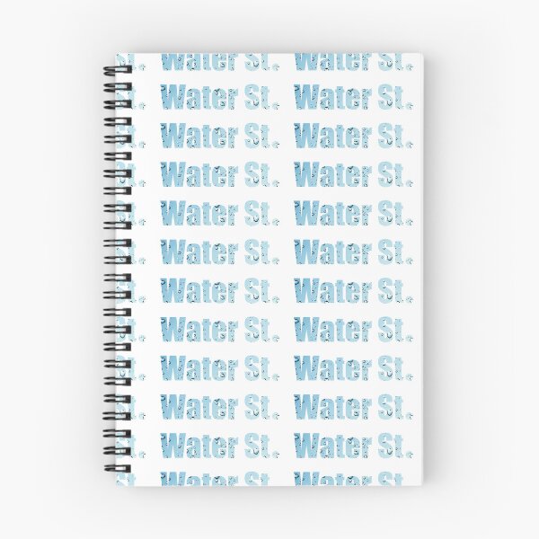Item preview, Water Street Street Name with water dropplet background designed and sold by TheMugDirectory.