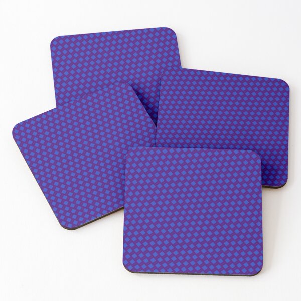 Item preview, Blue Square Checkered Icon Framework Purple Checkerboard Lattice  designed and sold by Alchemy-A-La-G.
