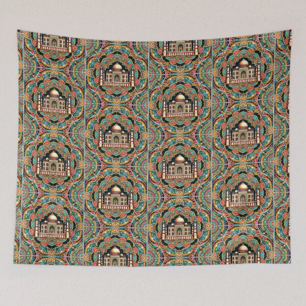 Item preview, Pattern with the Taj Mahal. Gifts for Lovers of Iconic Buildings designed and sold by LilianPixel.