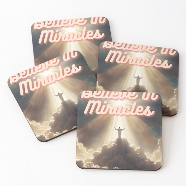Item preview, Believe in Miracles Faith Belief Motivation Light Shining Graphic  designed and sold by socialarmour.