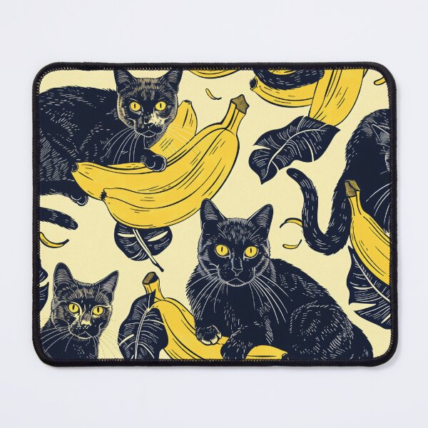 Item preview, Banana Cat Cuties Block Print designed and sold by wyntera.