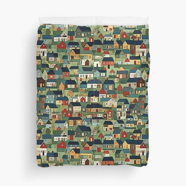 Item preview, Patchwork House quilt Comforters designed and sold by TriForceDesign.