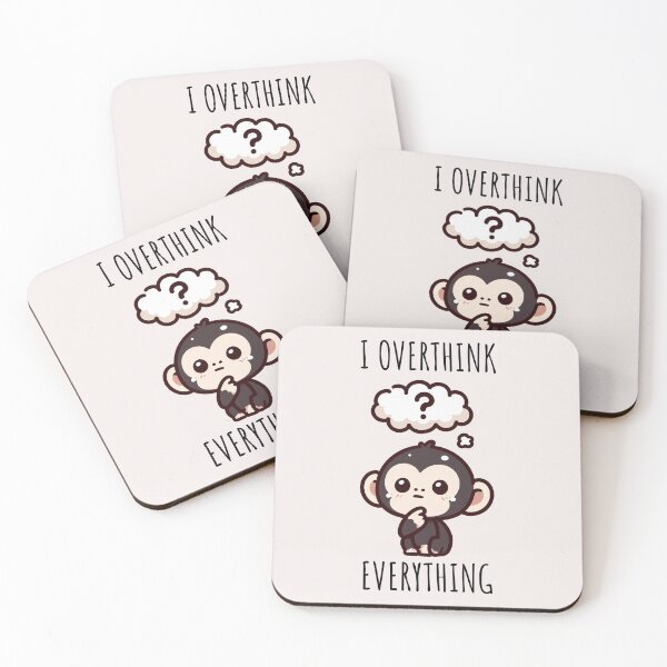 Item preview, Overthinking Monkey designed and sold by LemuellTrends.