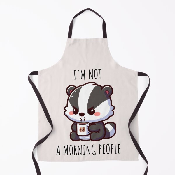 Item preview, Morning People Badger designed and sold by LemuellTrends.