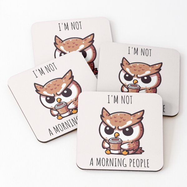 Item preview, Morning People Owl designed and sold by LemuellTrends.