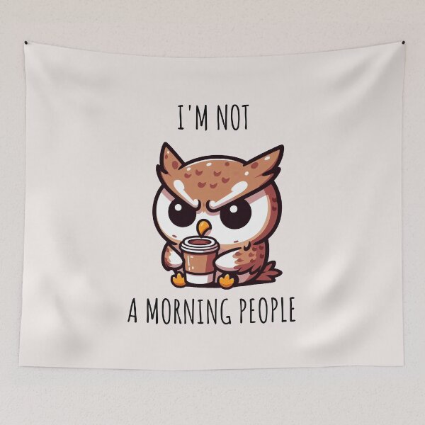 Item preview, Morning People Owl designed and sold by LemuellTrends.