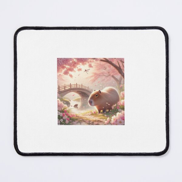 Item preview, Capybara and Cheery Blossom-Series2-4 designed and sold by Capybara Art Lover.