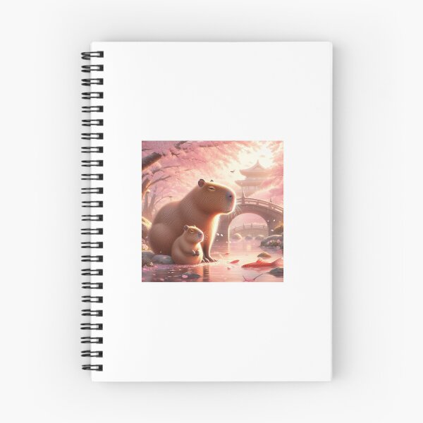 Item preview, Capybara and Cheery Blossom-Series2-5 designed and sold by Capybara Art Lover.