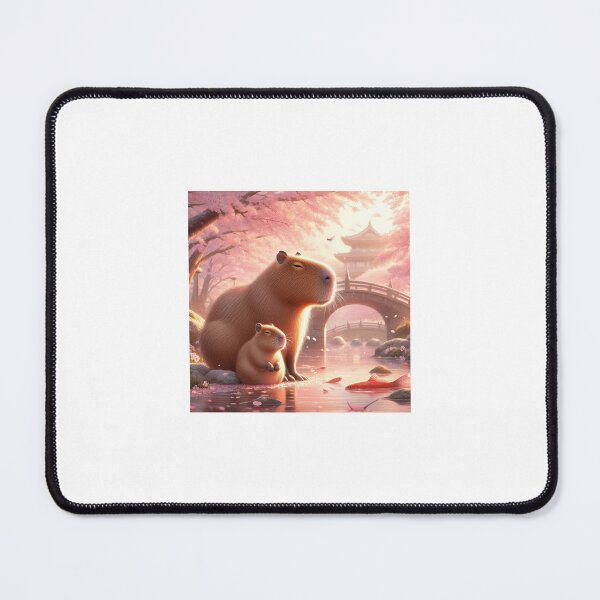 Item preview, Capybara and Cheery Blossom-Series2-5 designed and sold by Capybara Art Lover.