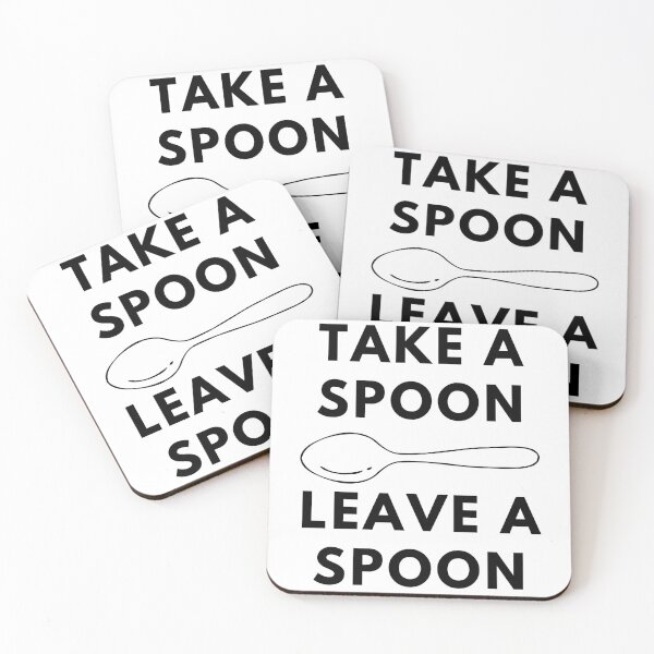 Item preview, Take A Spoon Leave A Spoon - Spoon Therapy Humor designed and sold by Melissify.