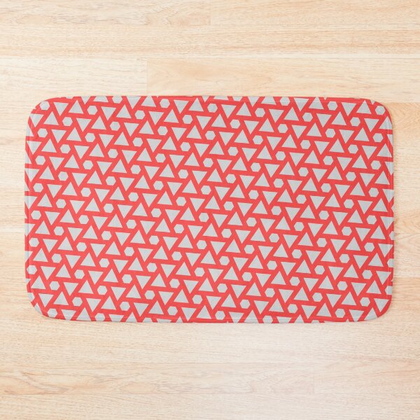 Item preview, Grey Scattered Repeating Triangles Red Textile Icon Framework  designed and sold by Alchemy-A-La-G.