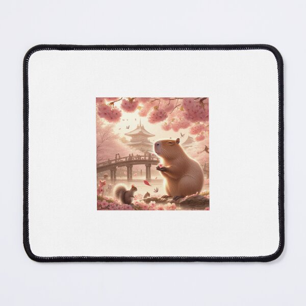 Item preview, Capybara and Cheery Blossom-Series2-7 designed and sold by Capybara Art Lover.