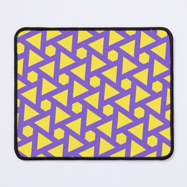 Item preview, Yellow Scattered Repeating Triangles Purple Textile Icon Framework  designed and sold by Alchemy-A-La-G.