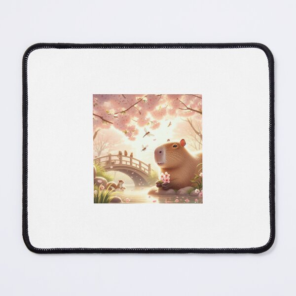 Item preview, Capybara and Cheery Blossom-Series2-8 designed and sold by Capybara Art Lover.