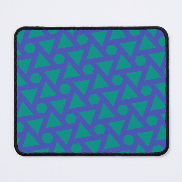 Item preview, Blue Scattered Repeating Triangles Green Textile Icon Framework  designed and sold by Alchemy-A-La-G.