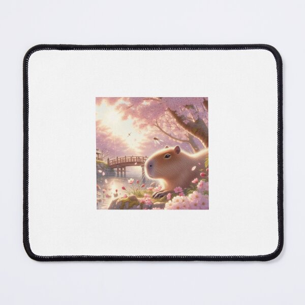 Item preview, Capybara and Cheery Blossom-Series2-9 designed and sold by Capybara Art Lover.
