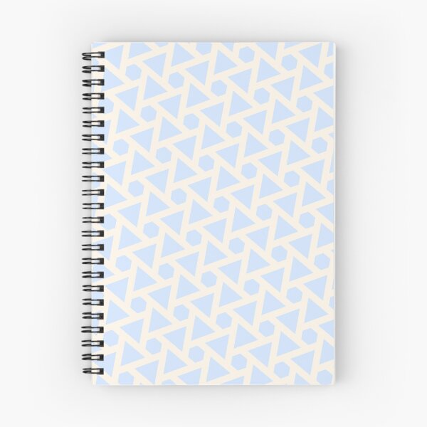 Item preview, Blue Scattered Repeating Triangles White Textile Coherent Drafts designed and sold by Alchemy-A-La-G.