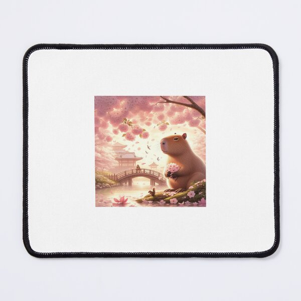 Item preview, Capybara and Cheery Blossom-Series2-11 designed and sold by Capybara Art Lover.