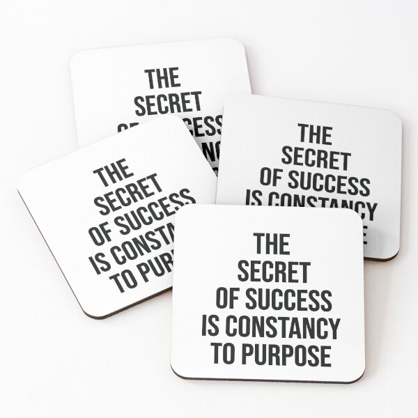 Item preview, THE SECRET OF SUCCESS IS CONSTANCY TO PURPOSE designed and sold by thewolf988.