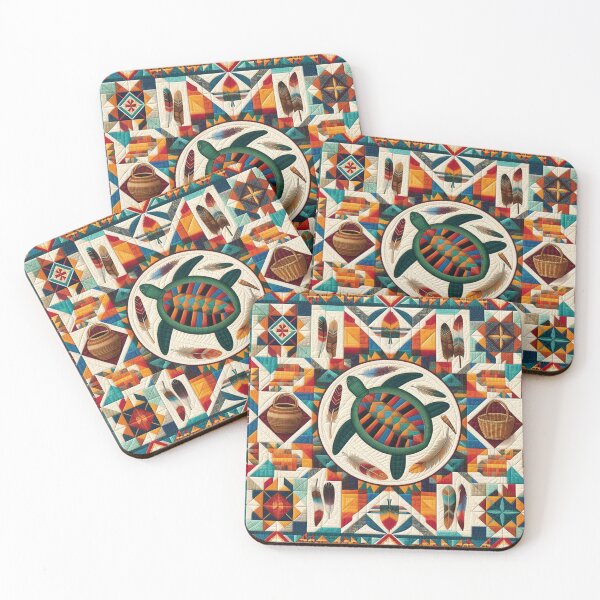 Item preview, Aniyunwiya Cherokee Tribe Native American Indian Quilt designed and sold by Naomi Gutierrez Parrish.