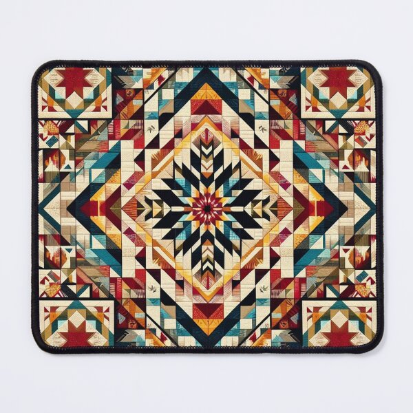 Item preview, Aniyunwiya Cherokee Tribe Native American Indian Quilt designed and sold by Naomi Gutierrez Parrish.